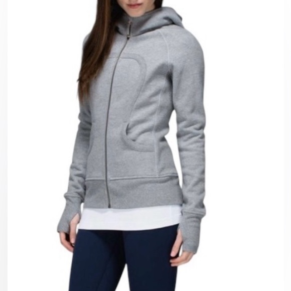 Lululemon Scuba Hoodie Grey Size 10 - Picture 10 of 10